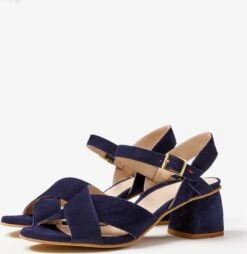 Lloyd Sandales à Plateau Sandales Femme Bleu Foncé